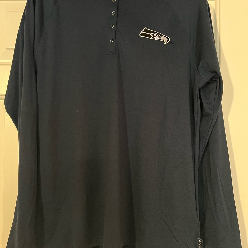 Seattle Seahawks Cooperstown Cutter & Buck Coastline size Large